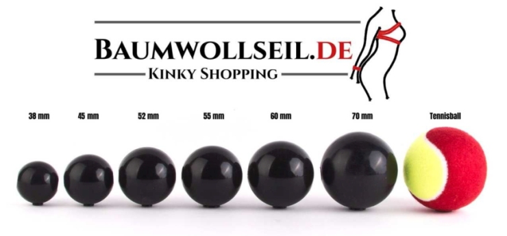 Abbildung Knebelb�lle in verschiedenen Gr��en