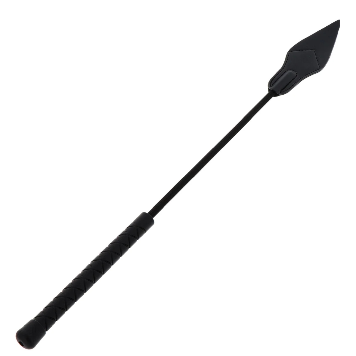 Eine schwarze Ledergerte