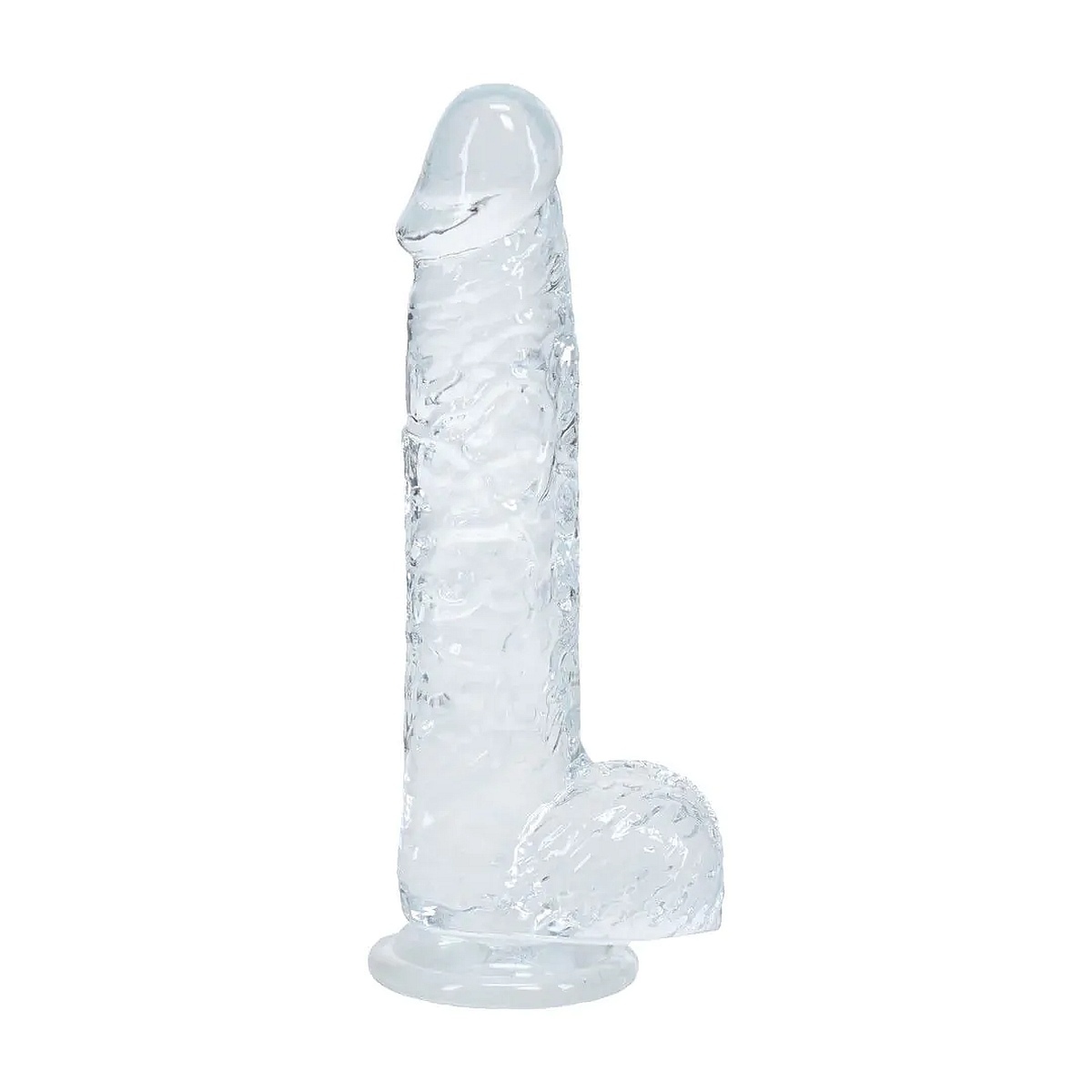 �Crystal Clear Dildo 15 cm� mit Hoden und Saugnapf