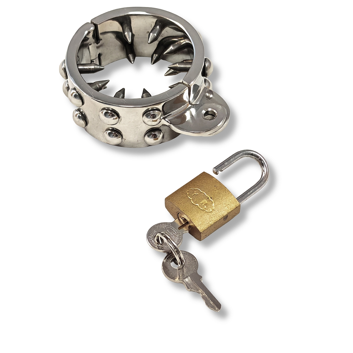 �My Agony� Abschlie�barer Hodenring mit langen Spikes