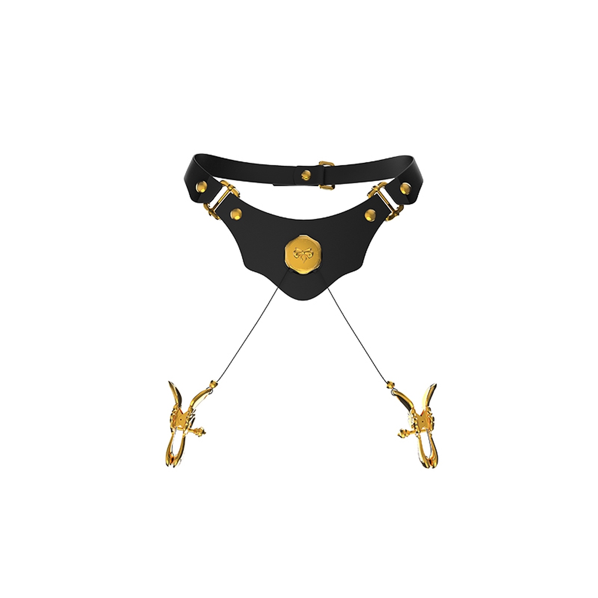 �UPKO� Mystic Bond Collection �Collar With Nipple Clamps�