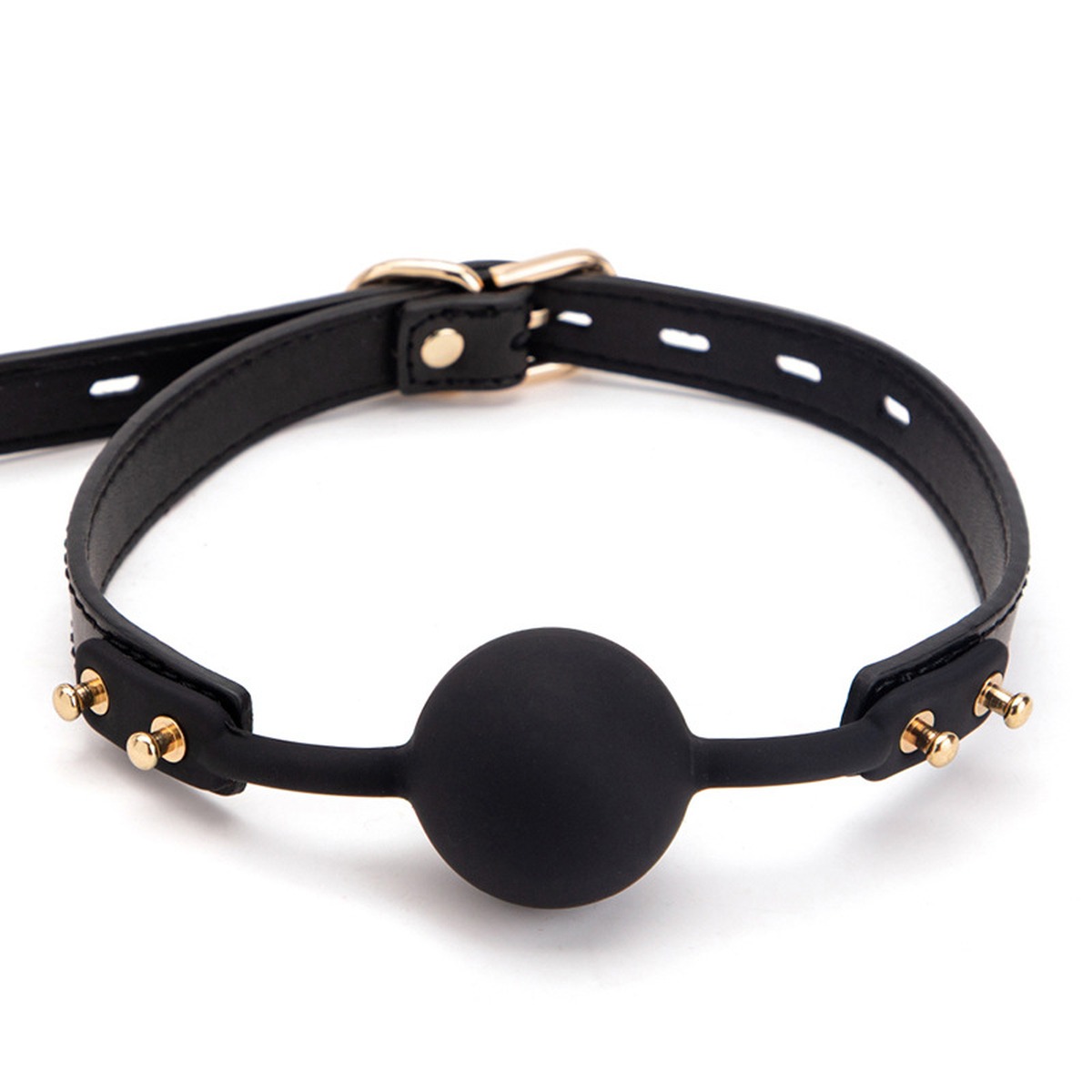 Ballknebel �Strict Ballgag� aus Leder | Schwarz