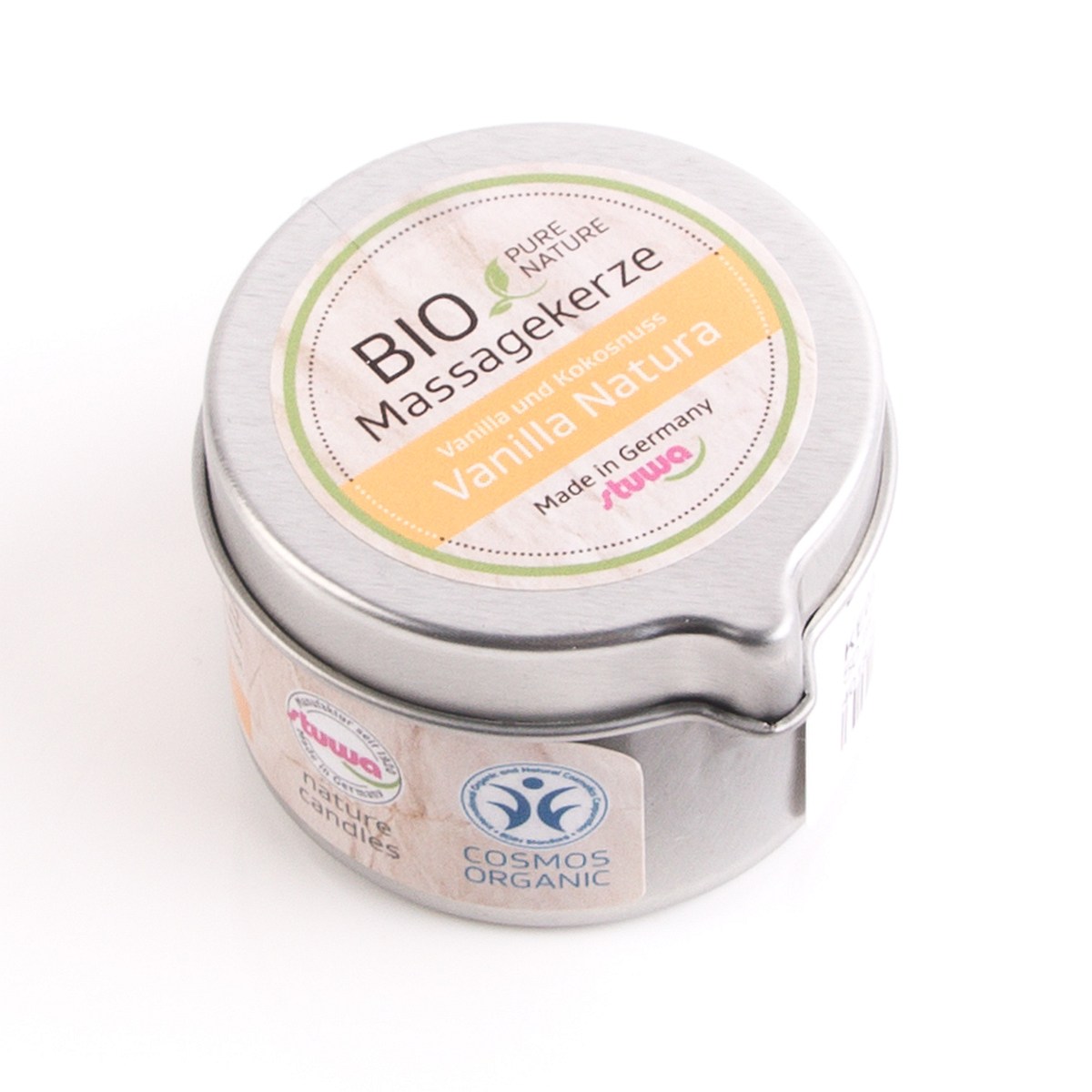 Bio Massagekerze Vanilla Natura