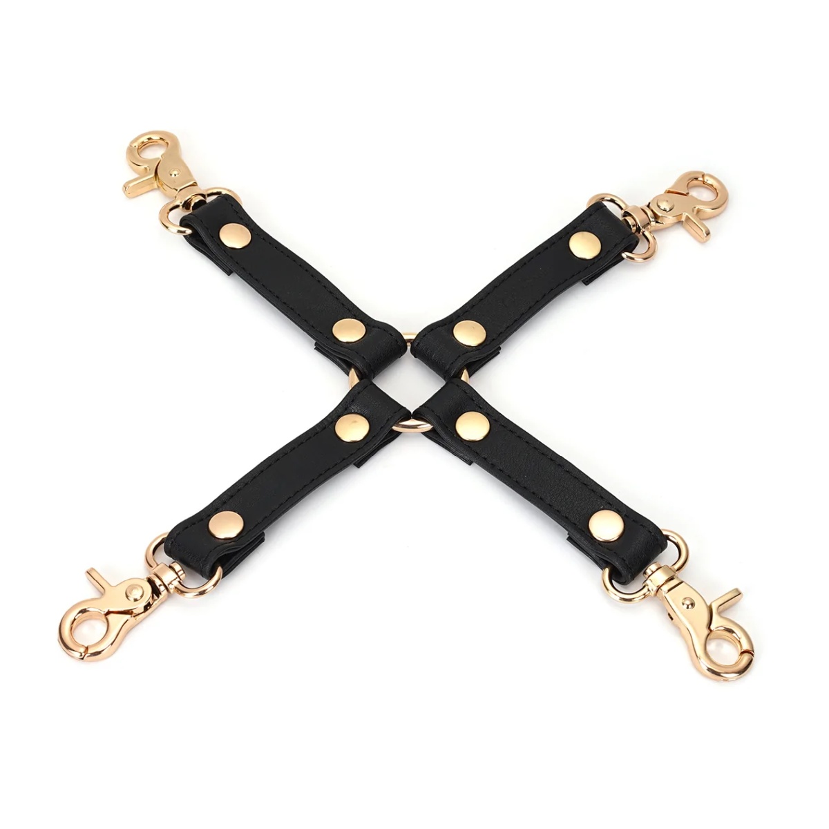 Bondage Hogtie-Connector �Dark Secret� aus Leder �LiebeSeele�