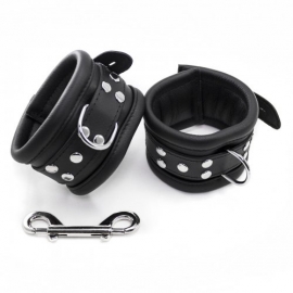 Lederpeitsche mit Dildo-Kugelgriff aus Aluminium