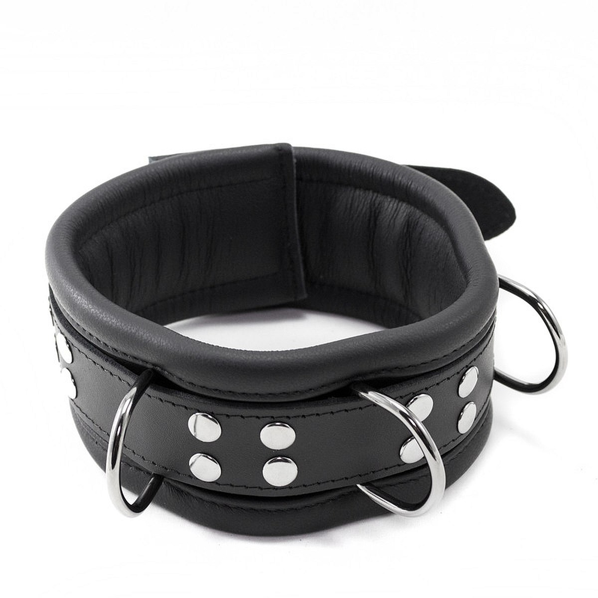 Breites Halsband aus stabilem Leder