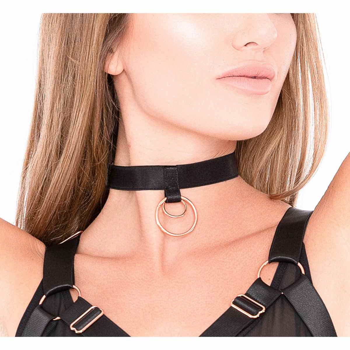 Choker-Halsband �Kinky Diva with Rings�