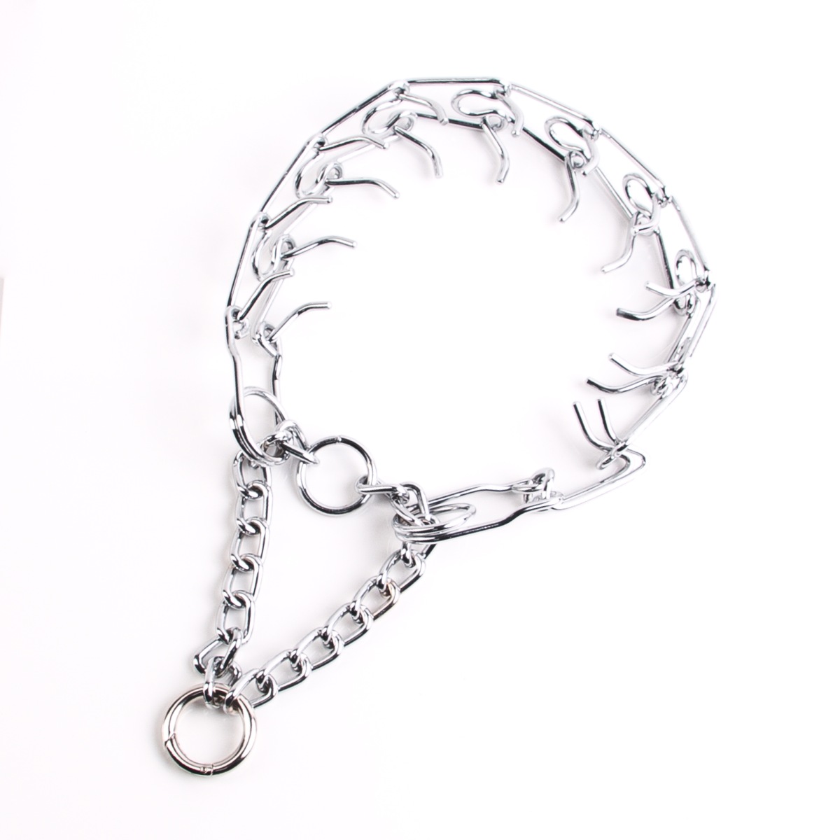 Dornenhalsband mit Kette aus Stahl