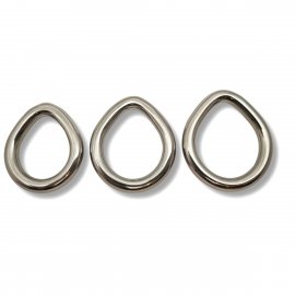 Double Eichelring mit Spermabremse & Plug | Edelstahl