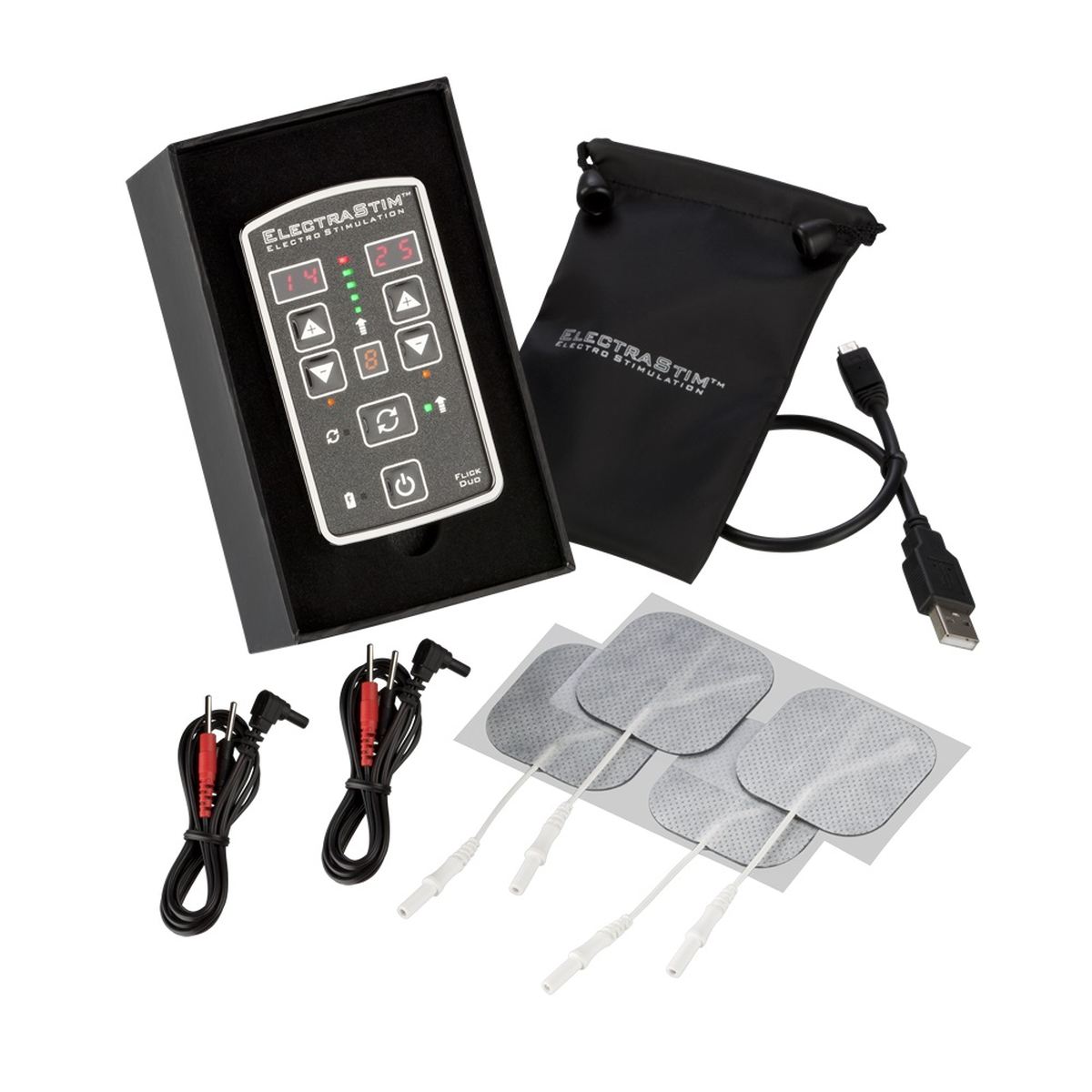 ElectraStim Flick DUO Stimulator Pack | Elektrosex | 2 Kan�le