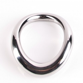 Teardrop Cockring aus glänzend poliertem Edelstahl