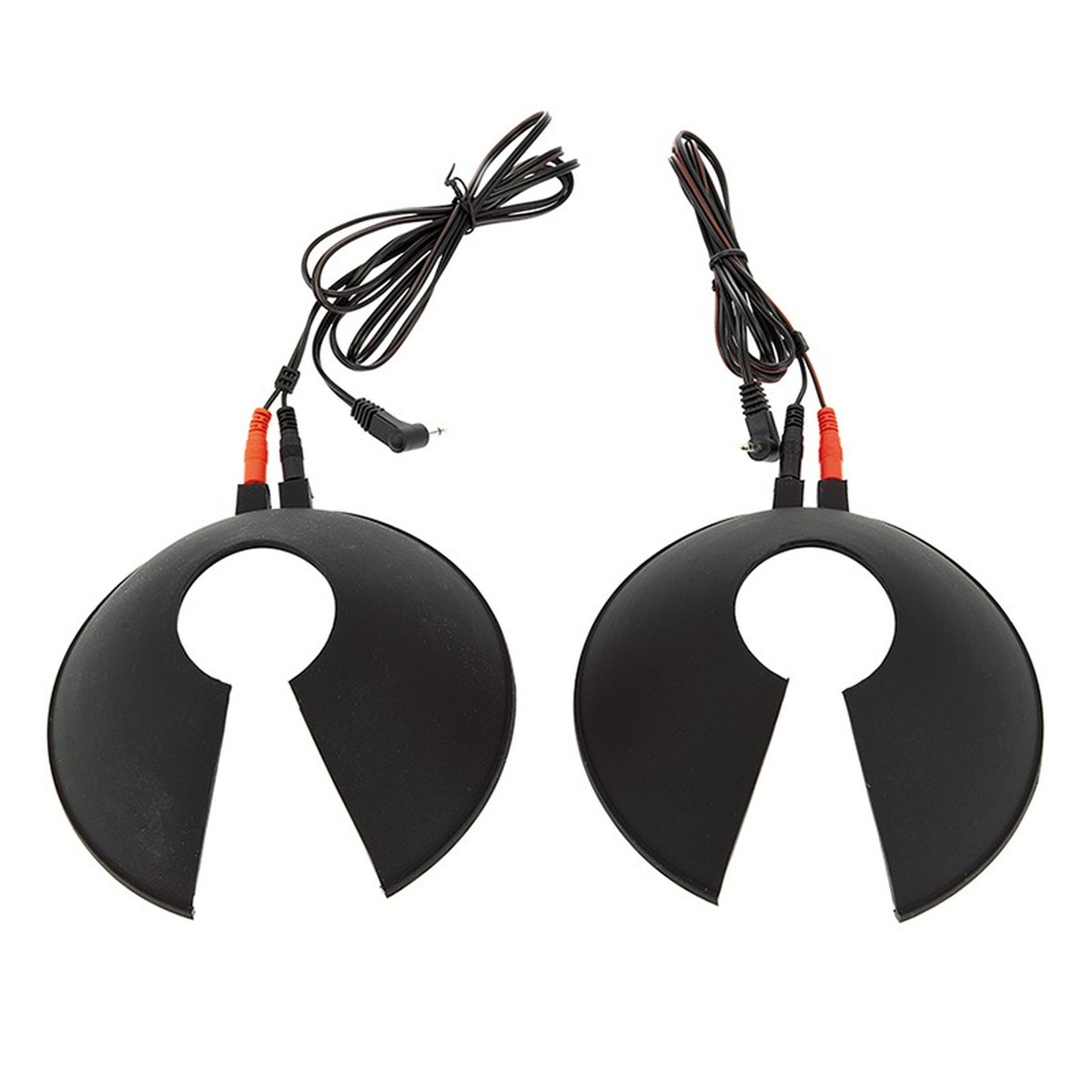 Estim Brustpads aus Gummi, bipolar