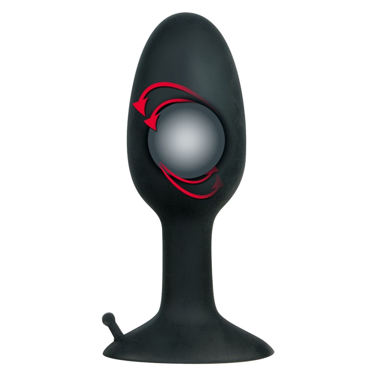 AnalPlug aus Silikon mit Innenkugel in zwei Gren