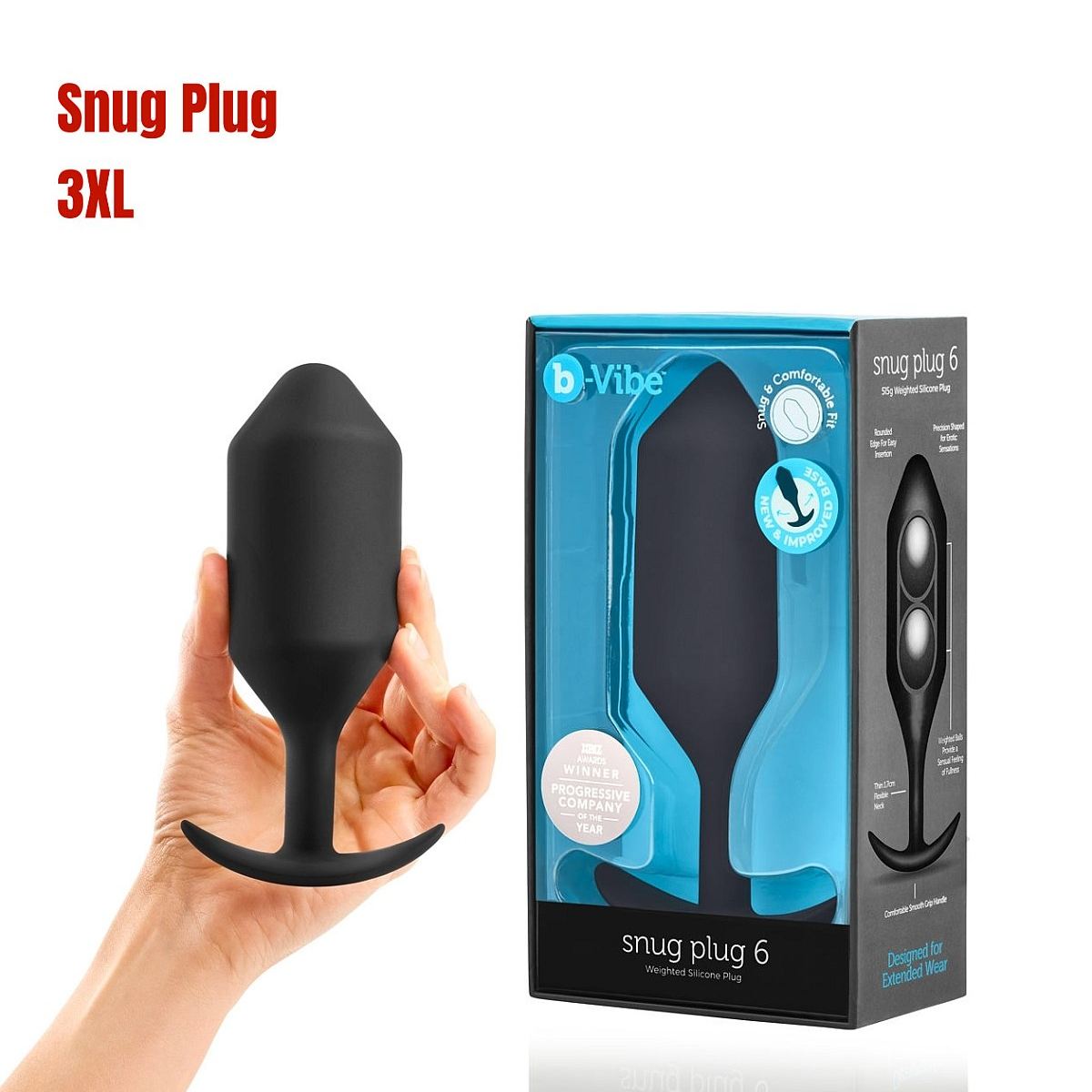 b-Vibe Snug Plug – Analplug mit dem Extra S–XXXXL