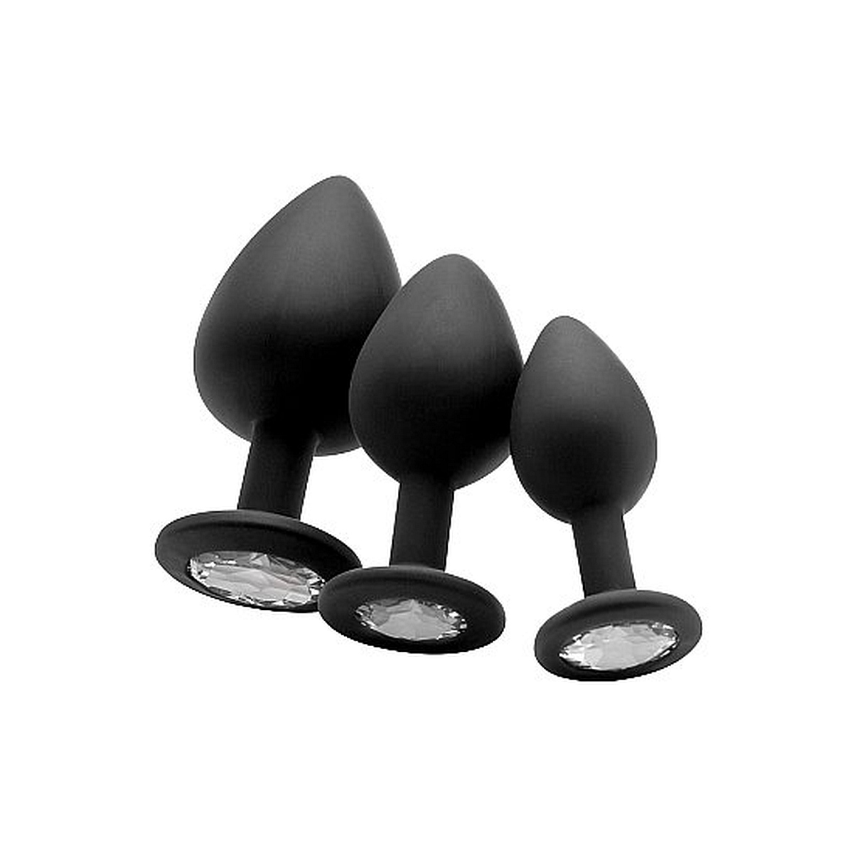 Diamond Butt Plug« Analplug / Jewel-Plug aus Silikon m