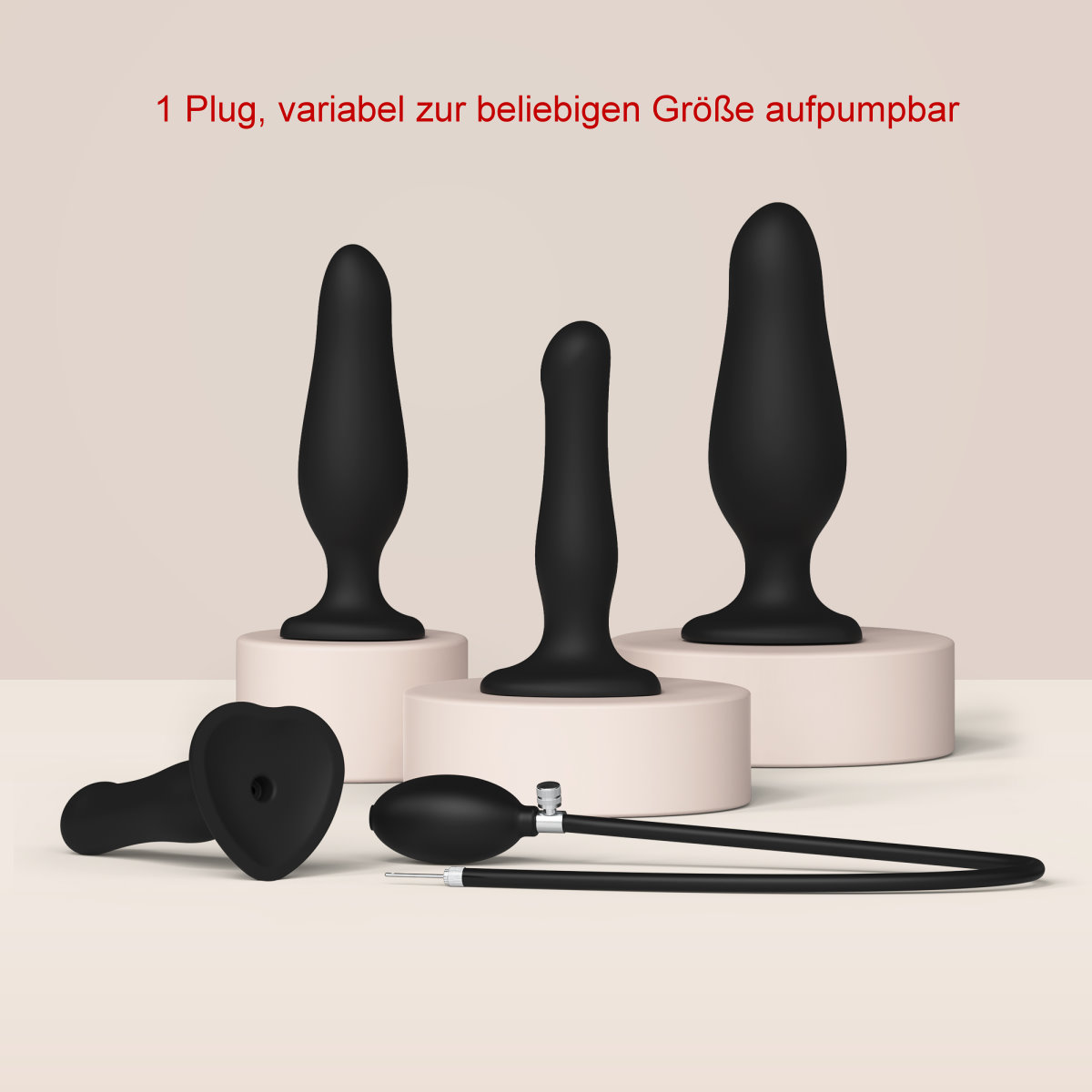 dildo aufpumpbar Inflatable Latex-Dildo Aufpumpbar Schwarz main image 0