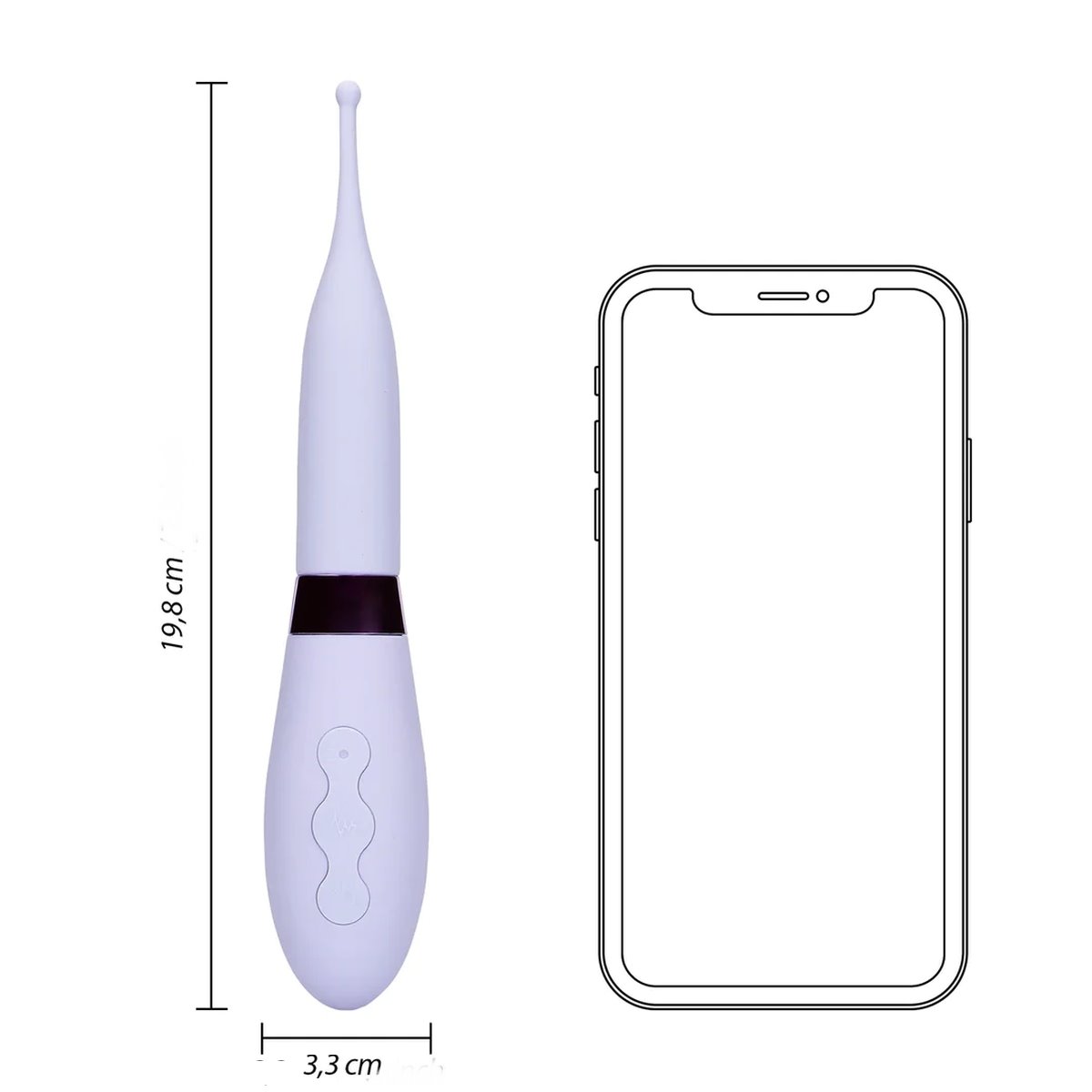 Tip Vibrator mit weicher runder Vibrationsspitze Tip Vibrator mit weicher runder Vibrationsspitze