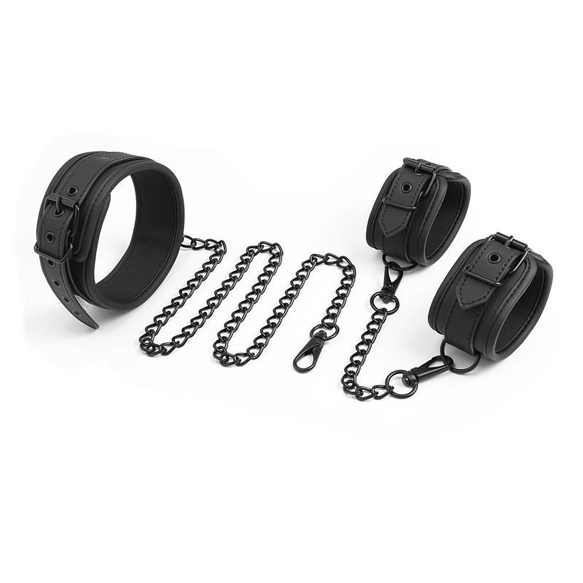 Fesselset aus Neopren  Halsband und Handfesseln