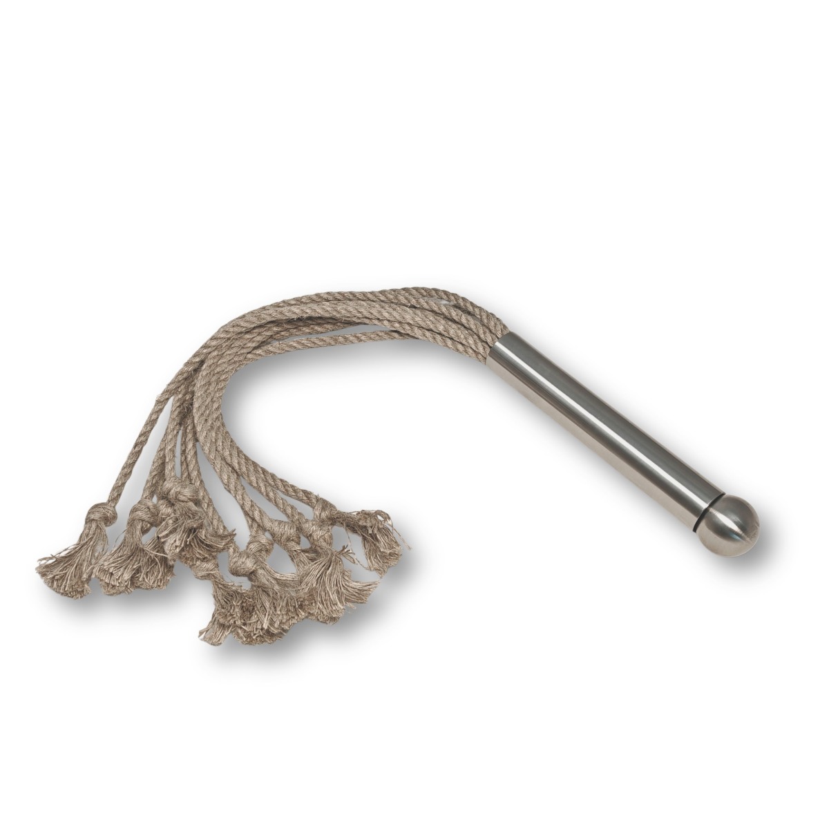 Flogger �Rope Knot� mit Edelstahlgriff by Baumwollseil.de