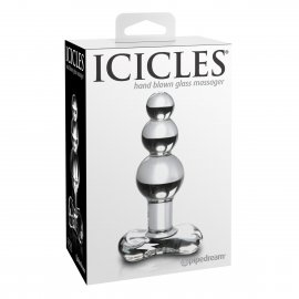 eis de glasdildo Glasdildo mit Kugelstruktur, 20,5 cm transparent ❤️ online kaufen main image 1