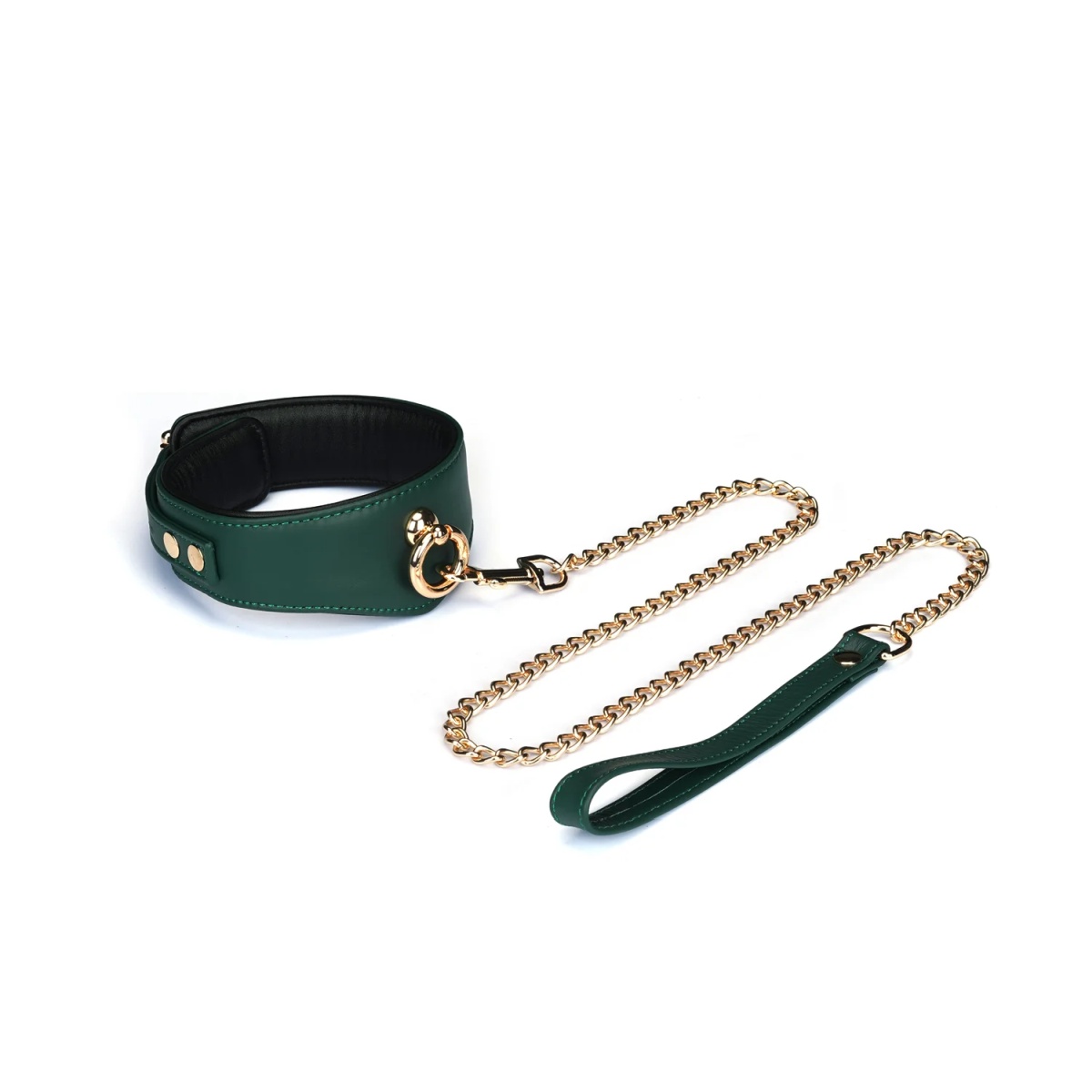 Halsband Curved �Mossy Chic� mit Leine von �LiebeSeele�
