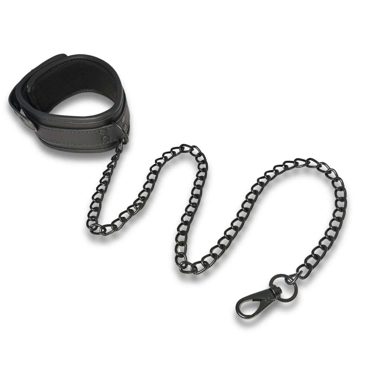 Halsband aus Neopren mit Kette