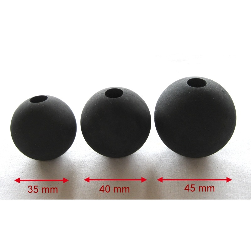 Knebelball Naturgummi schwarz
