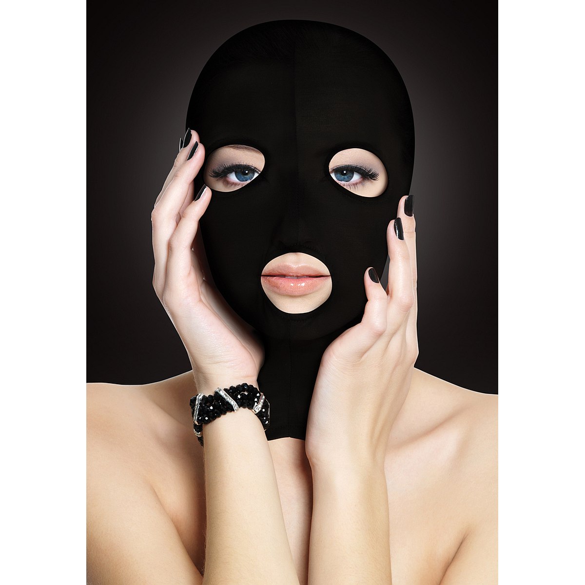 Kopfhaube Spandex mit Augen- und Mund�ffnung