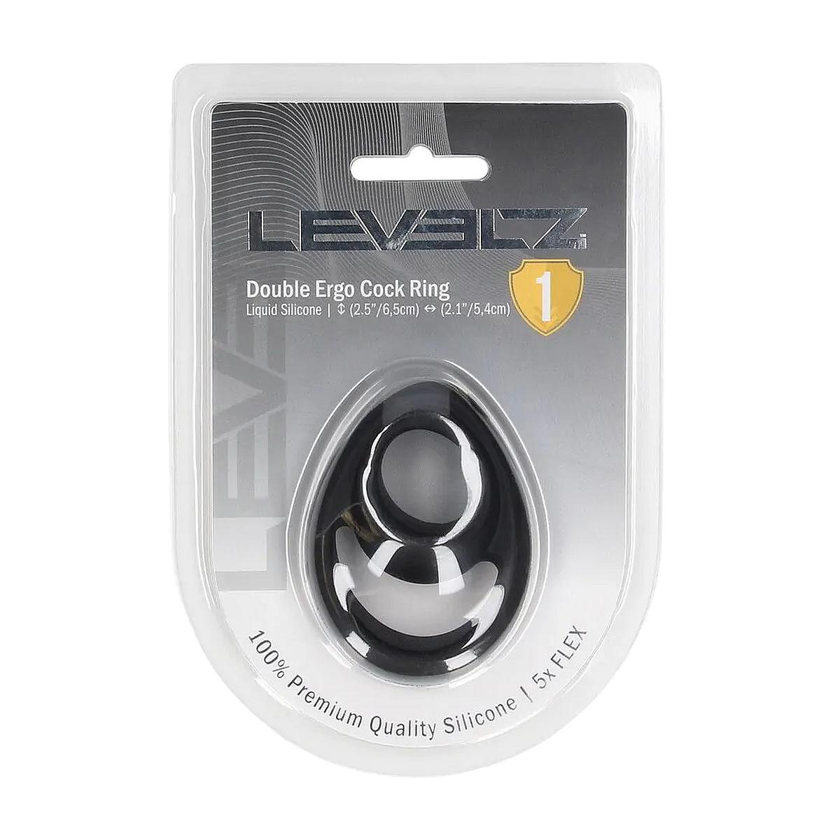 LEVELZ No. 1 |  �Double Ergo� Silicone Cockring black