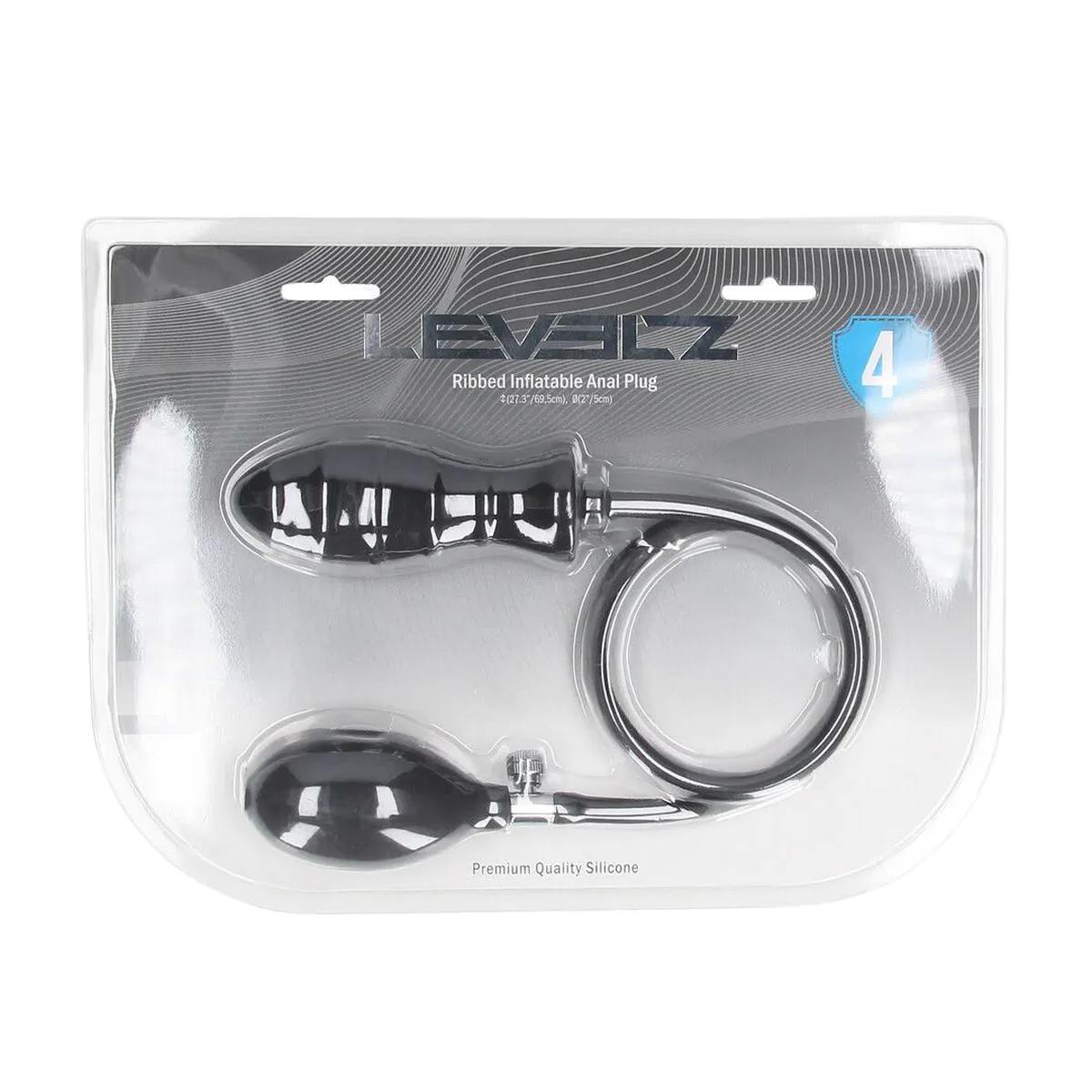 LEVELZ No. 4 | �Ribbed Inflatable Silicone Analplug� aufpumpbar