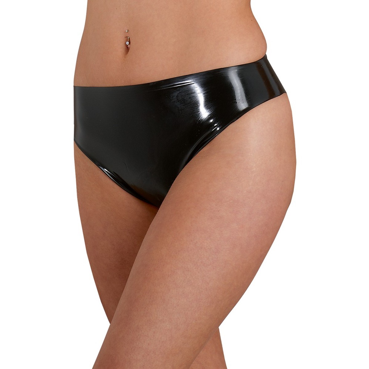 Latexslip �Briefs� in schwarz