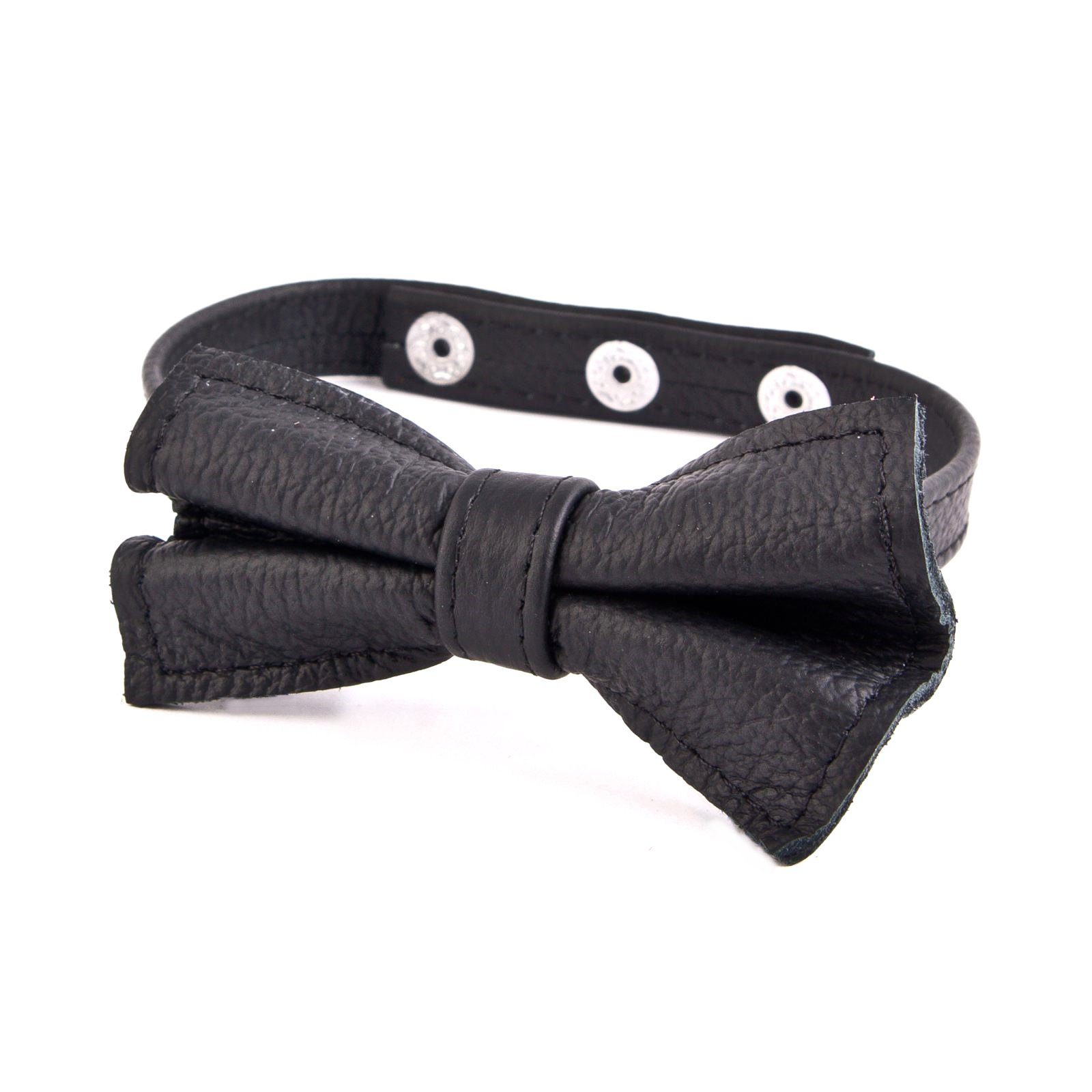 Leder-Fliege �Pure� - schwarzes weiches Leder
