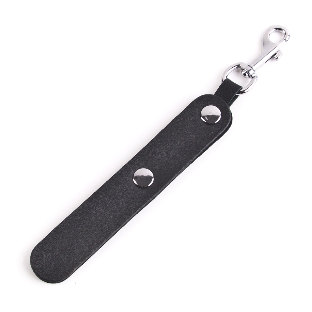 Mini-Klatsche �Fidan� aus Leder in Schwarz