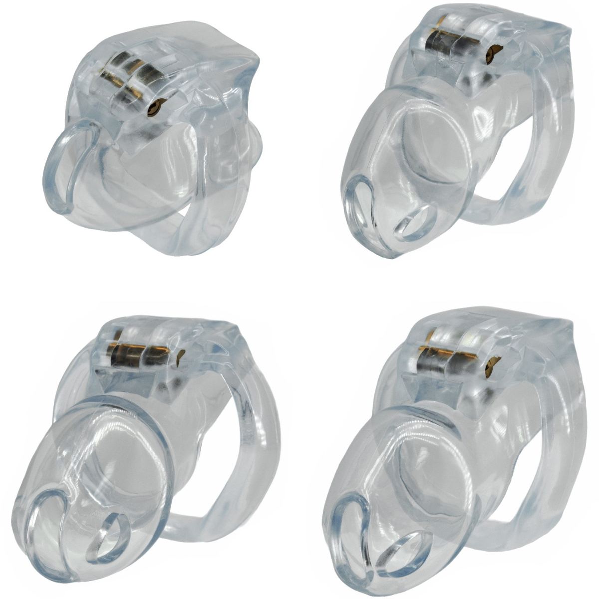 Penisk�fig �Control� Chastity Cage Clear in 4 Gr��en