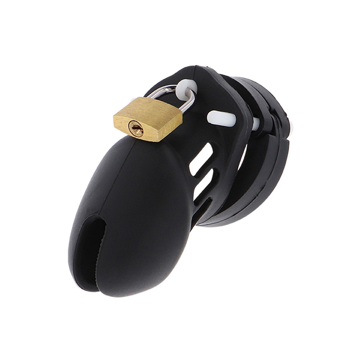 Penisk�fig �Silicone Chastity� in schwarz