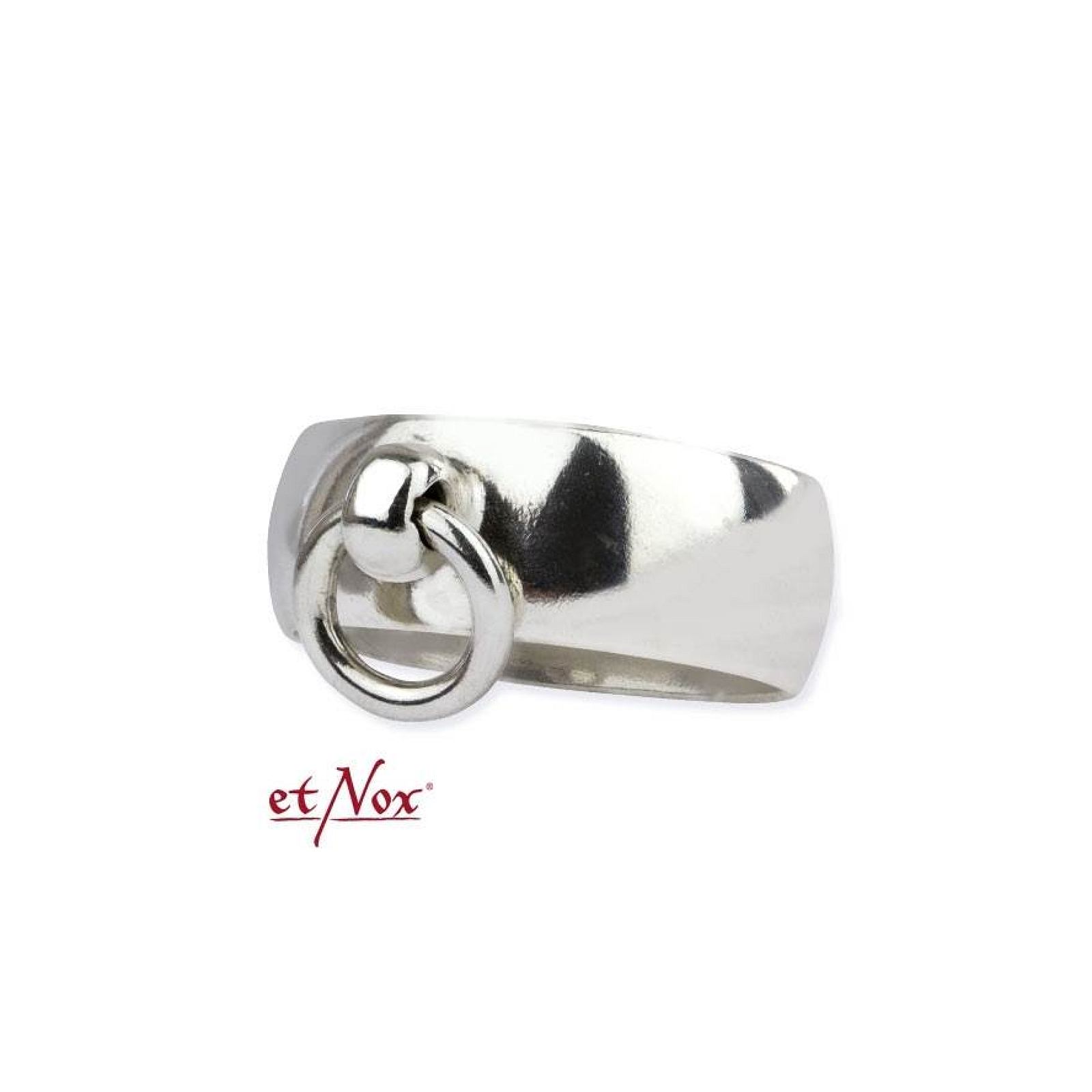 Ring der O - Silber abgerundet - 8 mm