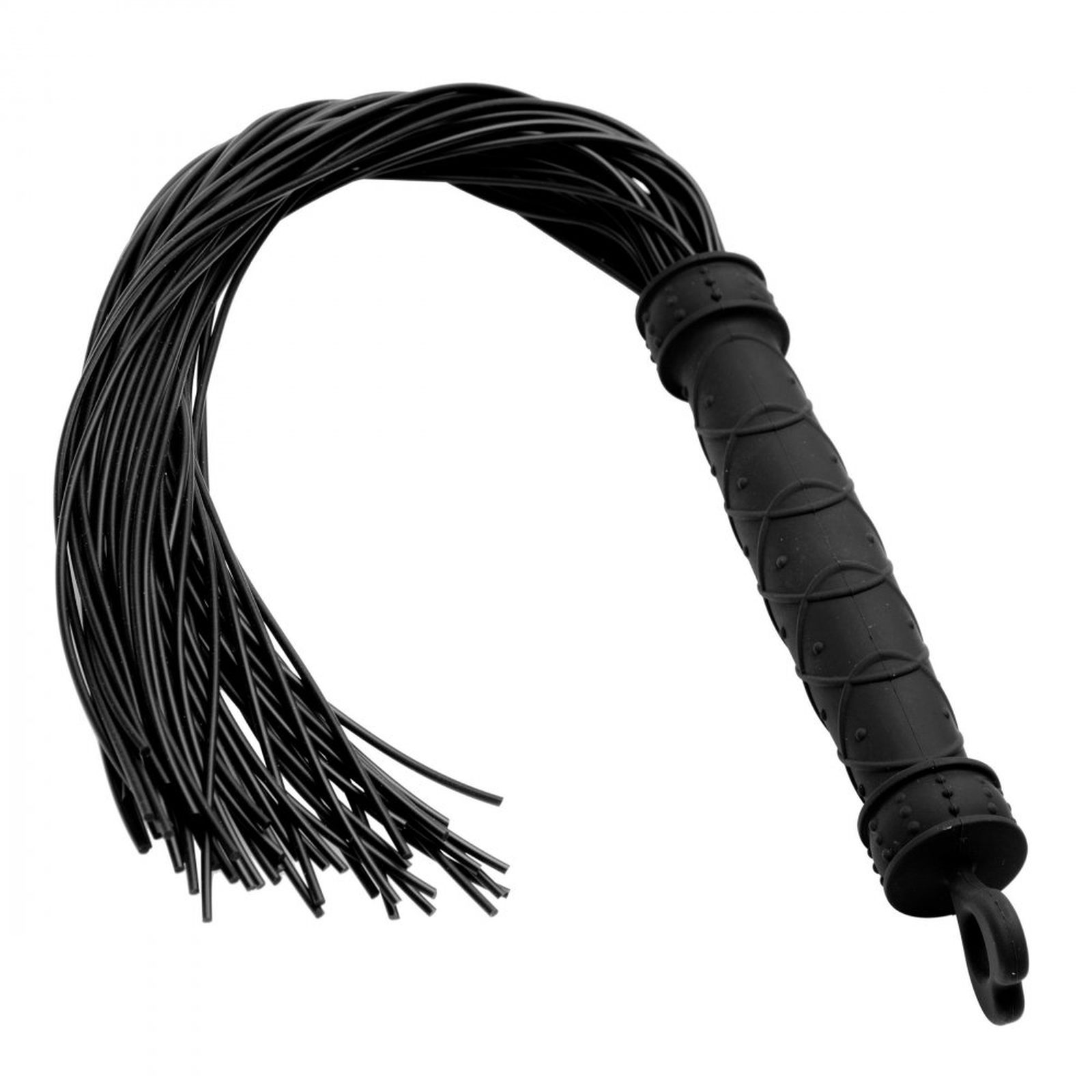 Silikonpeitsche in schwarz