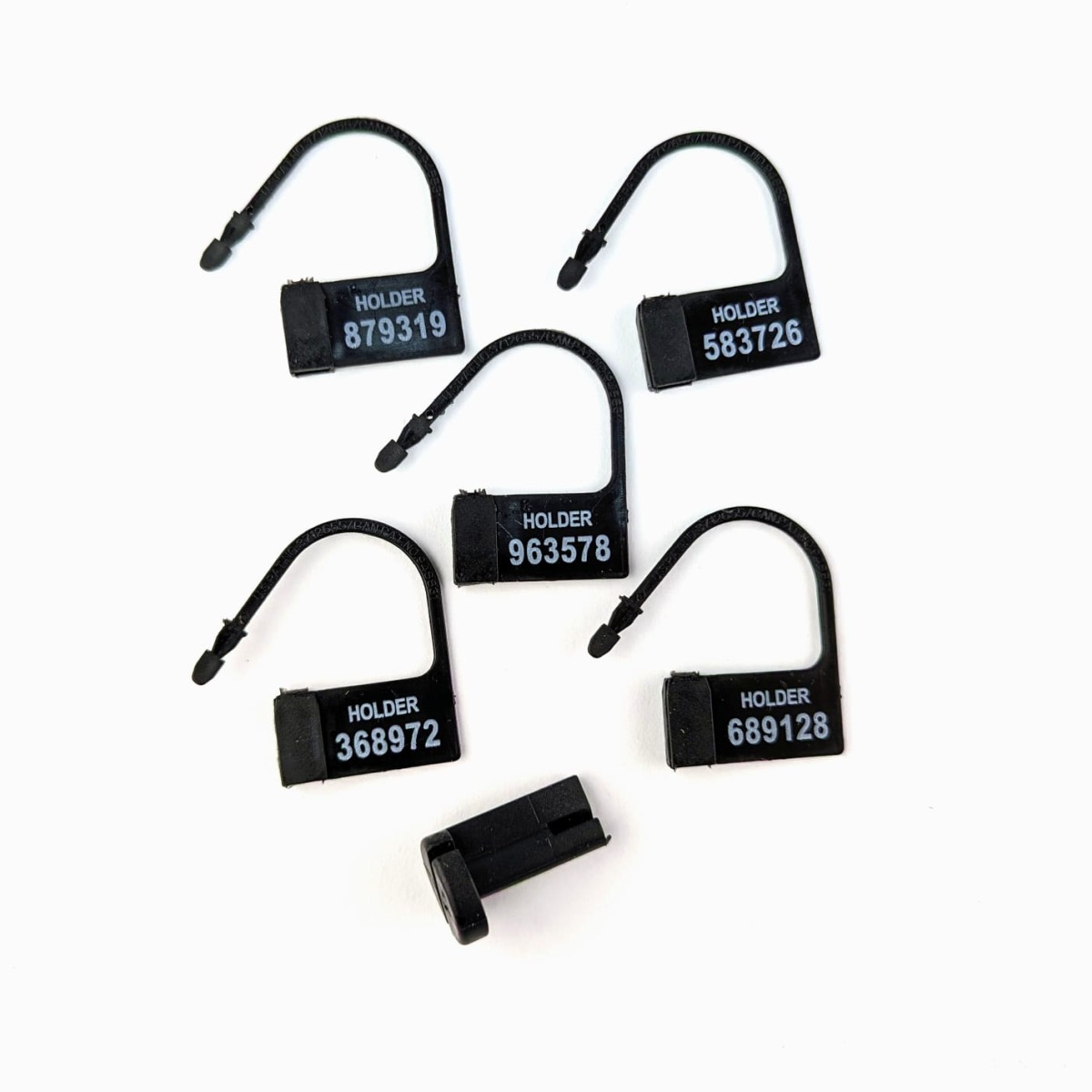 Steckschloss aus Kunststoff  �Chastity� 5er Set