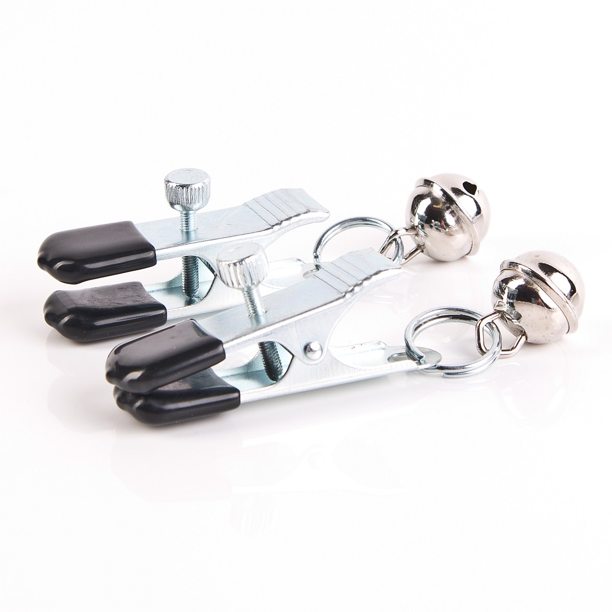 Verstellbare Nippelklammern mit Gl�ckchen