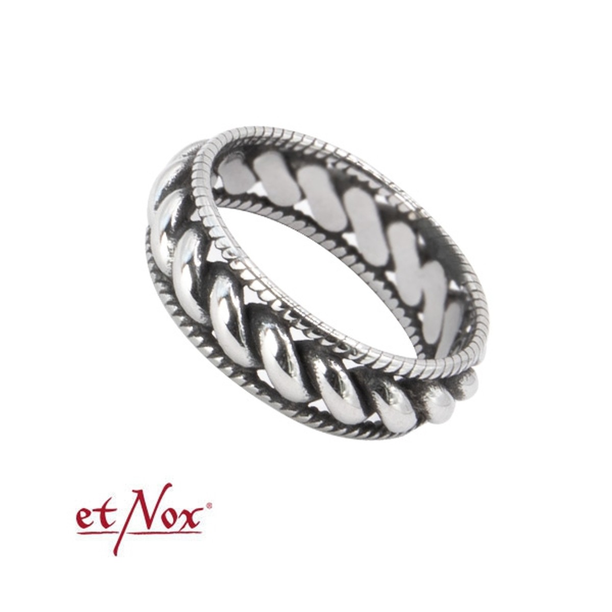etNox Ring �Bondage Rope� aus Edelstahl