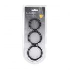 LEVELZ No. 1 | �Wide O Silicone Cock Ring� Donut 3 Ringe L-XXL Schwarz-08