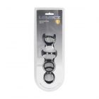 LEVELZ No. 1 | 4er �Silicone Cock and Ball Ring Set� Schwarz-08