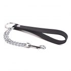 Kettenf�hrleine mit kurzer Kette Schwarz-08