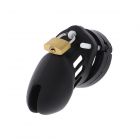 Penisk�fig �Silicone Chastity� in schwarz Schwarz-08