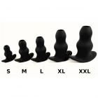 Anal Tunnel Plug �Peeker Trainer� aus Silikon Schwarz-08