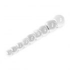Glasdildo Analballs Farblos-10