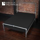 Sheets of San Francisco Spannbettlaken 140x200 cm Schwarz-08