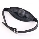 Ballknebel mit Mundplatte Schwarz-08