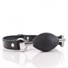 Oval Silikon Ballgag Schwarz-08