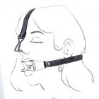Knebelharness �Smile for me� mit Nosehook Schwarz-08
